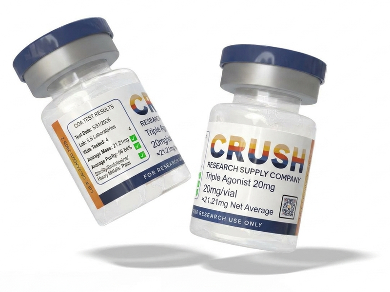 High-purity peptide vials with certificate of analysis
